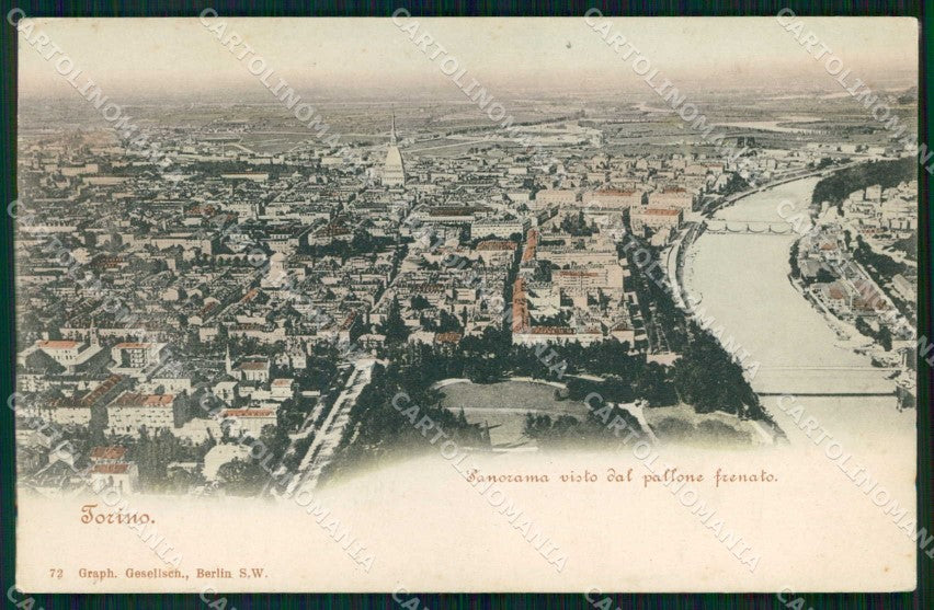 Torino Città dal Pallone Frenato cartolina MZ7037 – fronte
