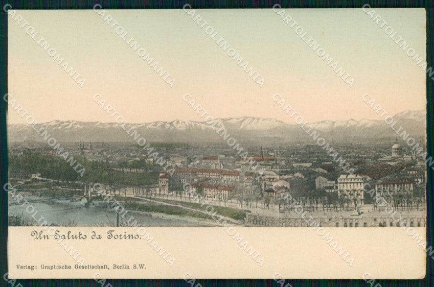 Torino Città Saluto da Panorama cartolina MZ7038 – fronte