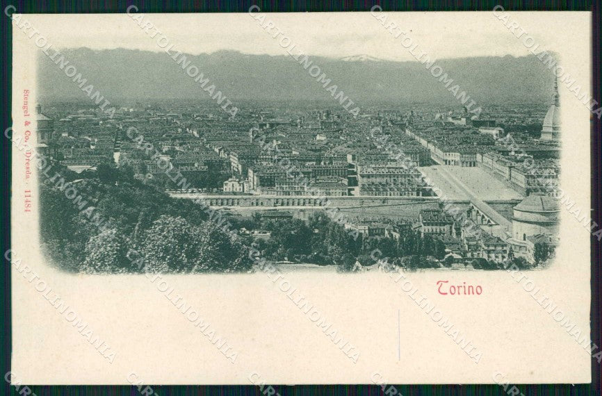 Torino Città Panorama Stengel 11484 cartolina MZ7049 – fronte