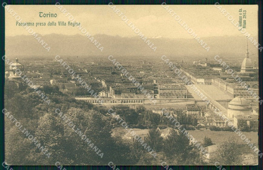 Torino Città Veduta da Villa Regina Modiano 2813 cartolina MZ7050 – fronte
