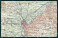 Torino Città Cartina Geografica cartolina MZ7057 – fronte