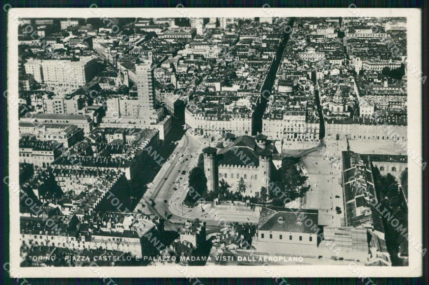 Torino Città Veduta Piazze da Aeroplano Foto cartolina MZ7060 – fronte