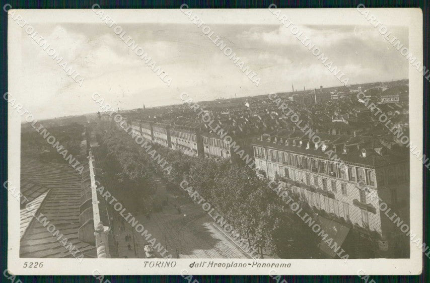 Torino Città Veduta dall'Aeroplano Foto cartolina MZ7062 – fronte