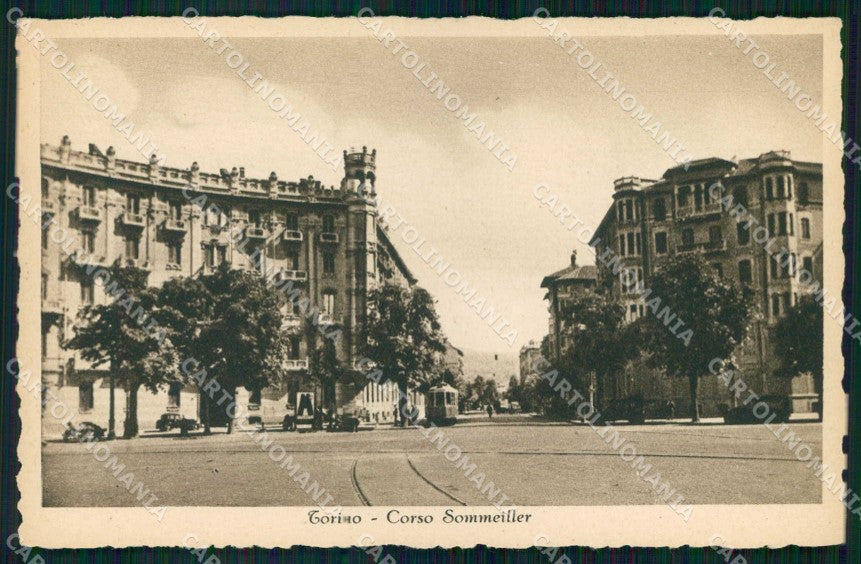 Torino Città Corso Sommeiller Tram cartolina MZ7069 – fronte