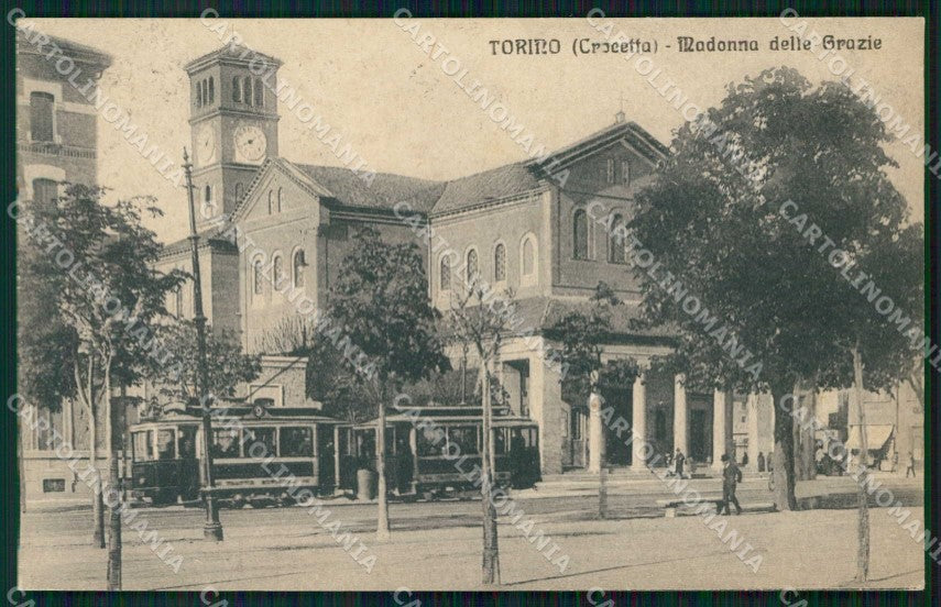 Torino Città Crocetta Tram Madonna delle Grazie cartolina MZ7071 – fronte