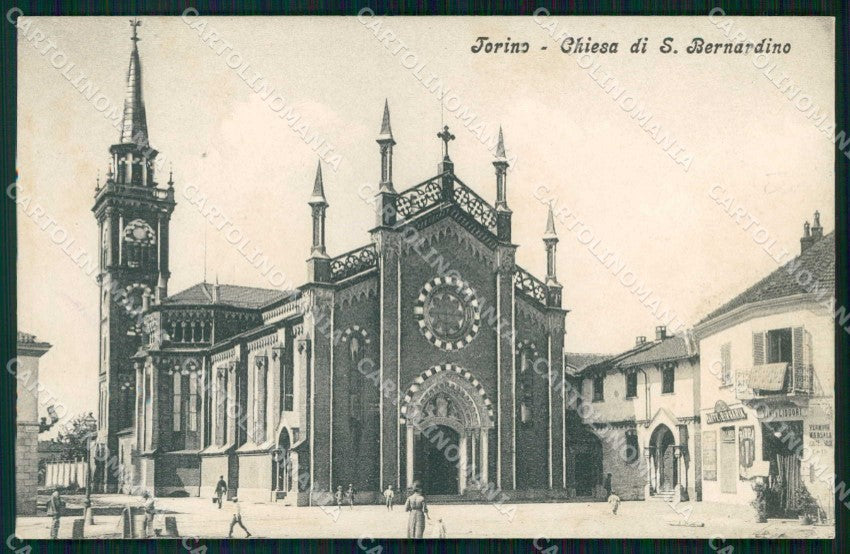Torino Città Borgo San Paolo Chiesa Parrocchiale San Bernardino cartolina MZ7079 – fronte