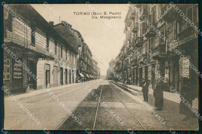 Torino Città Barriera San Paolo Via Monginevro cartolina MZ7084 – fronte