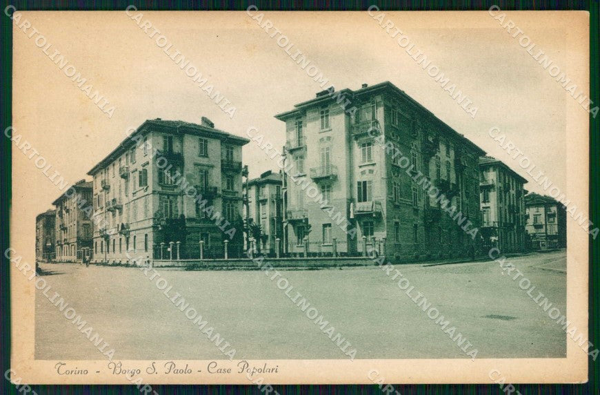 Torino Città Borgo San Paolo Case Popolari cartolina MZ7085 – fronte