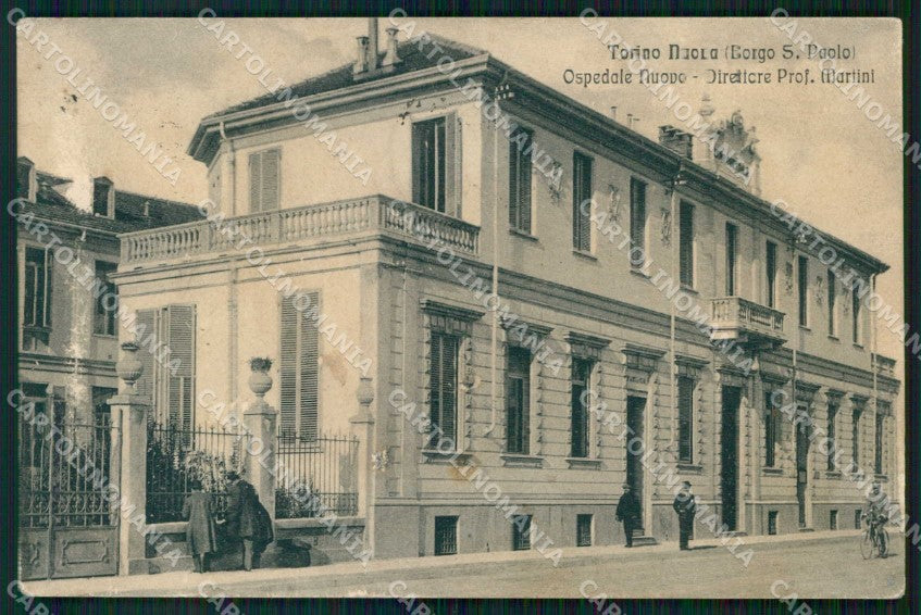 Torino Città Borgo San Paolo Ospedale Nuovo ABRASA cartolina MZ7086 – fronte