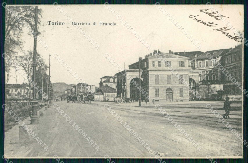 Torino Città Barriera di Francia cartolina MZ7103 – fronte