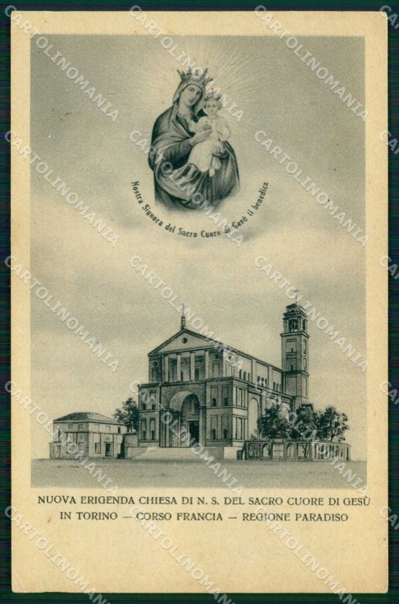 Torino Città Corso Francia Nuova Chiesa Sacro Cuore di Gesù cartolina MZ7104 – fronte