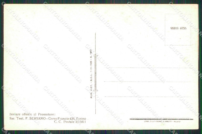 Torino Città Corso Francia Nuova Chiesa Sacro Cuore di Gesù cartolina MZ7104 – retro