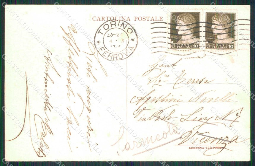 Torino Città Stabilimenti Aeronautica Italia cartolina MZ7105 – retro