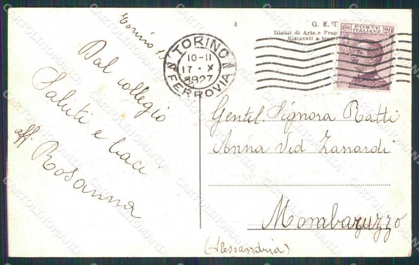 Torino Città Educatorio Duchessa Isabella Corso Francia cartolina MZ7121 – retro