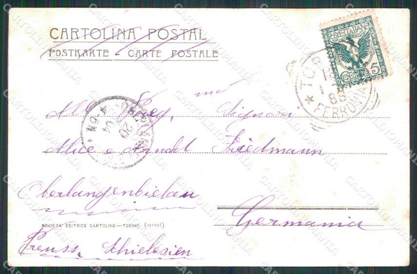 Torino Città Ospedale Maria Vittoria Palazzina Casa Salute cartolina MZ7124 – retro