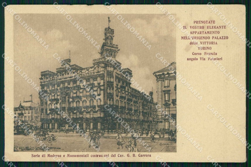 Torino Città Corso Francia Palazzo della Vittoria cartolina MZ7128 – fronte