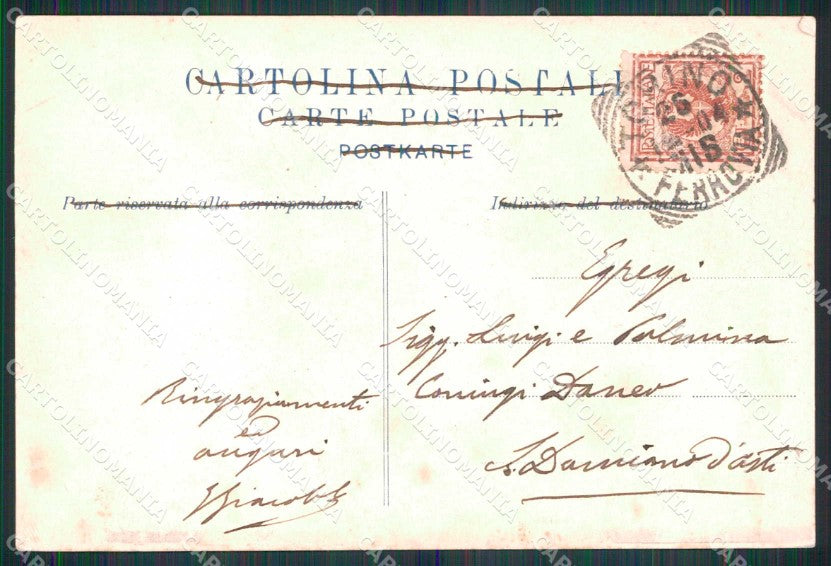 Torino Città Chiesa Gesù Nazareno Benedizione Prima Pietra cartolina MZ7132 – retro