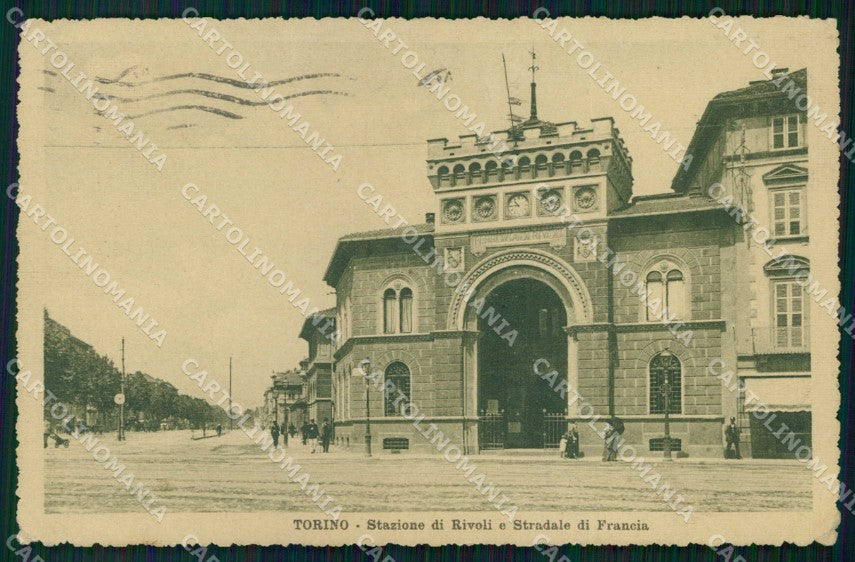 Torino Città Stradale Francia Stazione Rivoli cartolina MZ7139 – fronte