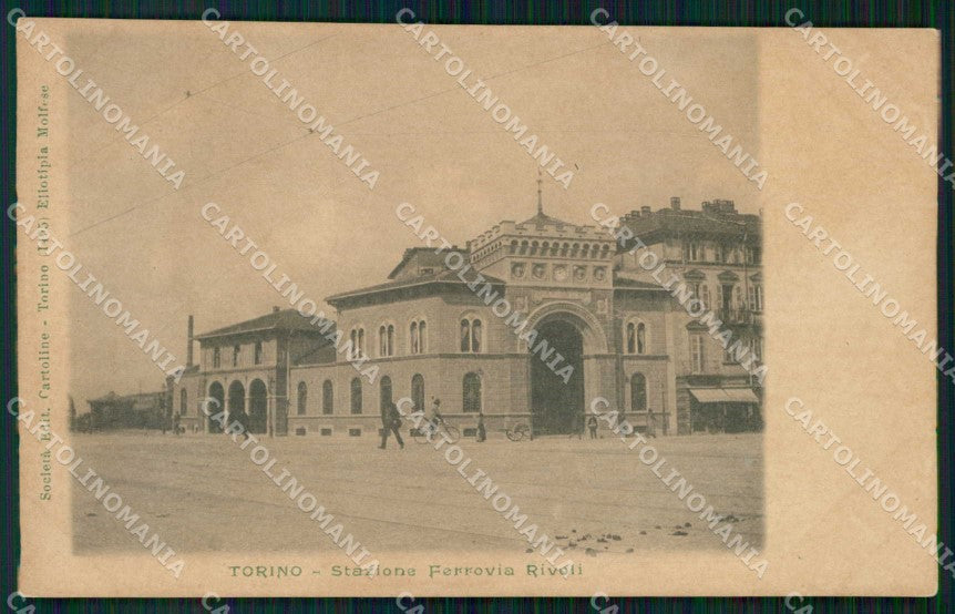 Torino Città Stazione Ferrovia Rivoli cartolina MZ7143 – fronte