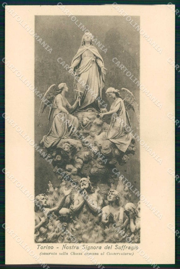 Torino Città Nostra Signora del Suffragio Interno Chiesa cartolina MZ7167 – fronte