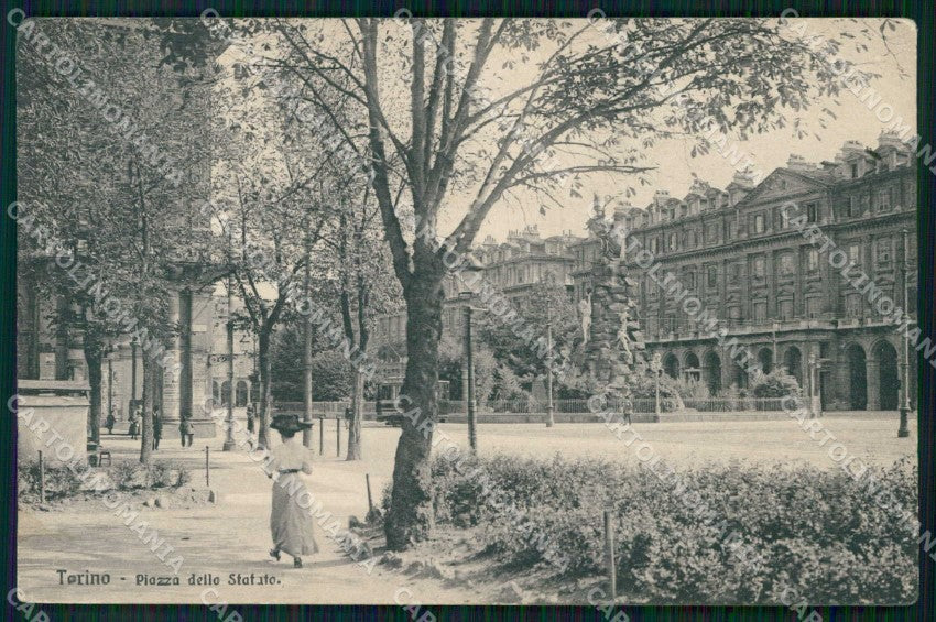 Torino Città Piazza Statuto Tram Brunner 4751 cartolina MZ7172 – fronte