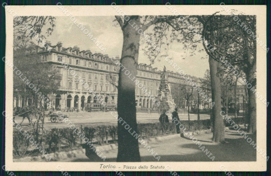 Torino Città Piazza Statuto Tram Brunner 10 89 cartolina MZ7173 – fronte