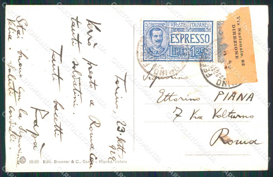Torino Città Piazza Statuto Tram Brunner 10 89 cartolina MZ7173 – retro