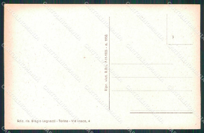 Torino Città Piazza Statuto Monumento Frejus Tram cartolina MZ7193 – retro