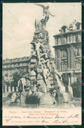 Torino Città Monumento del Frejus Piazza Statuto Trenkler 13282 cartolina MZ7199 – fronte