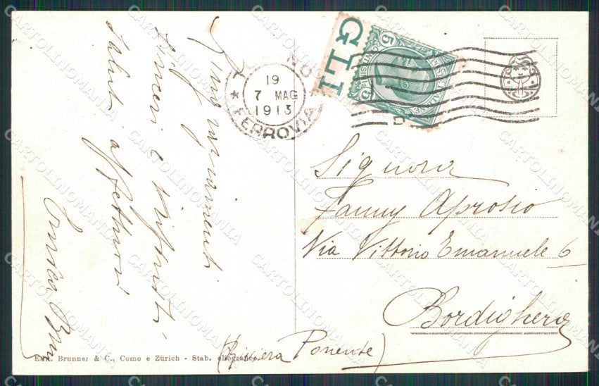 Torino Città Giardino Piazza Statuto Frejus Brunner 4648 cartolina MZ7201 – retro