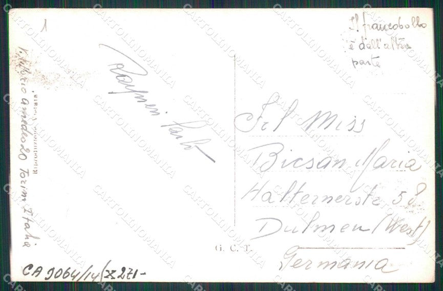 Torino Città Monumento del Frejus Foto cartolina MZ7203 – retro