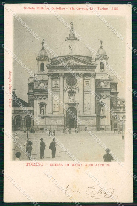 Torino Città Chiesa Maria Ausiliatrice cartolina MZ7214 – fronte