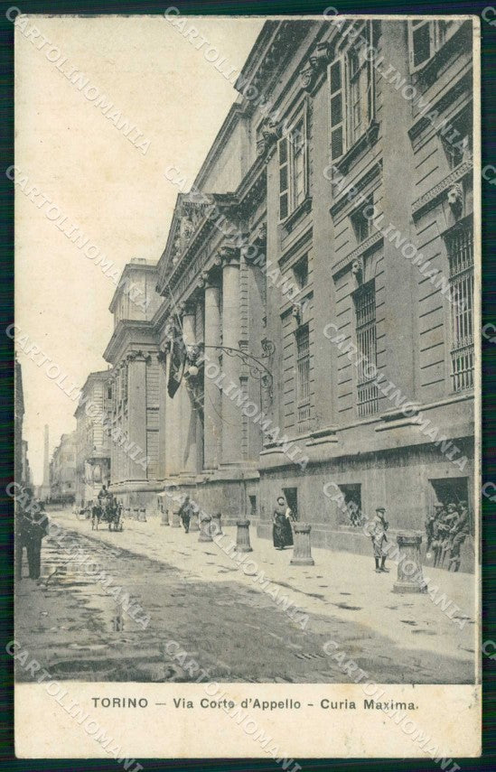 Torino Città Via Corte d'Appello Curia Maxima cartolina MZ7233 – fronte