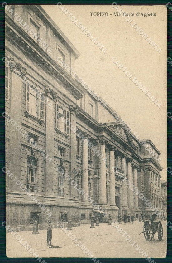 Torino Città Via Corte d'Appello cartolina MZ7234 – fronte