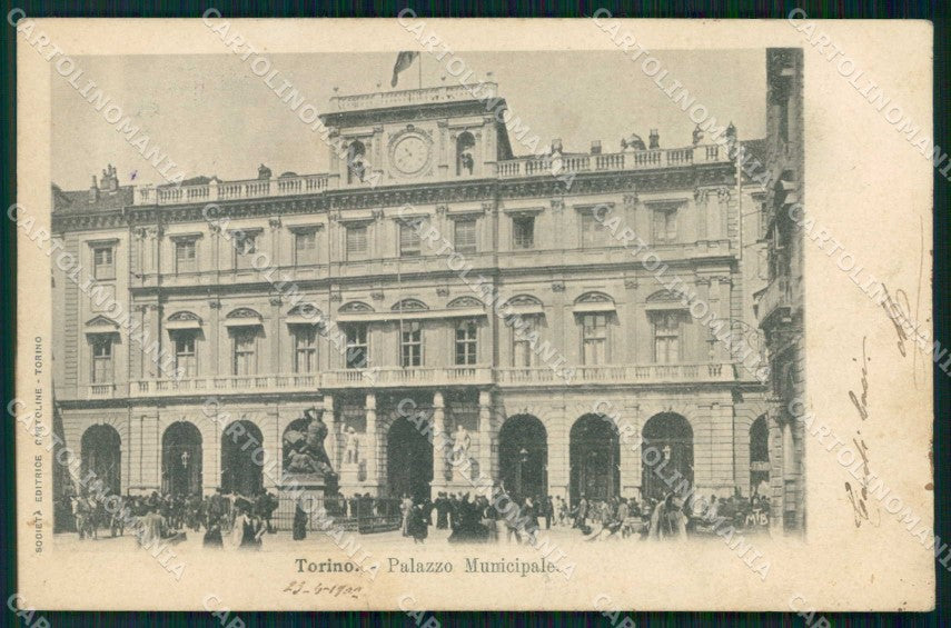 Torino Città Palazzo Municipale cartolina MZ7240 – fronte
