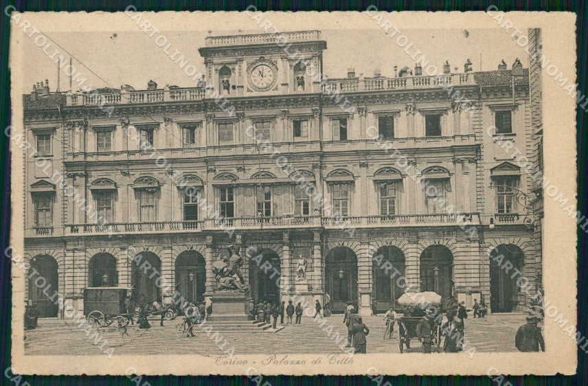 Torino Città Palazzo Municipale cartolina MZ7243 – fronte