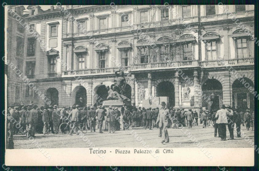 Torino Città Piazza Palazzo di Città cartolina MZ7245 – fronte