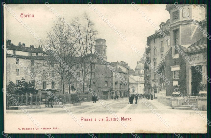 Torino Città Piazza Via Quattro Marzo Modiano 7371 cartolina MZ7252 – fronte