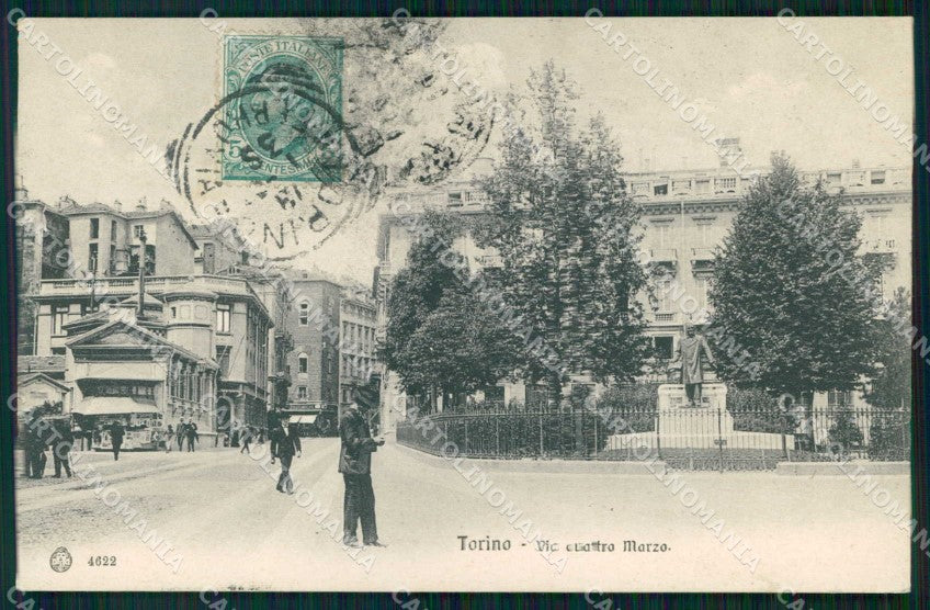 Torino Città Via Quattro Marzo Brunner 4622 cartolina MZ7253 – fronte