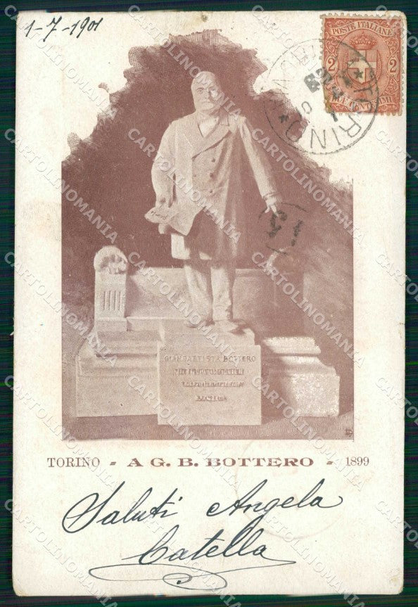 Torino Città Monumento Bottero STRAPPINO cartolina MZ7257 – fronte