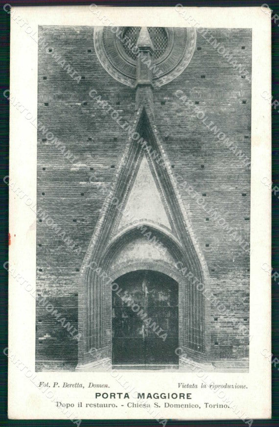 Torino Città Chiesa San Domenico Porta Maggiore cartolina MZ7260 – fronte