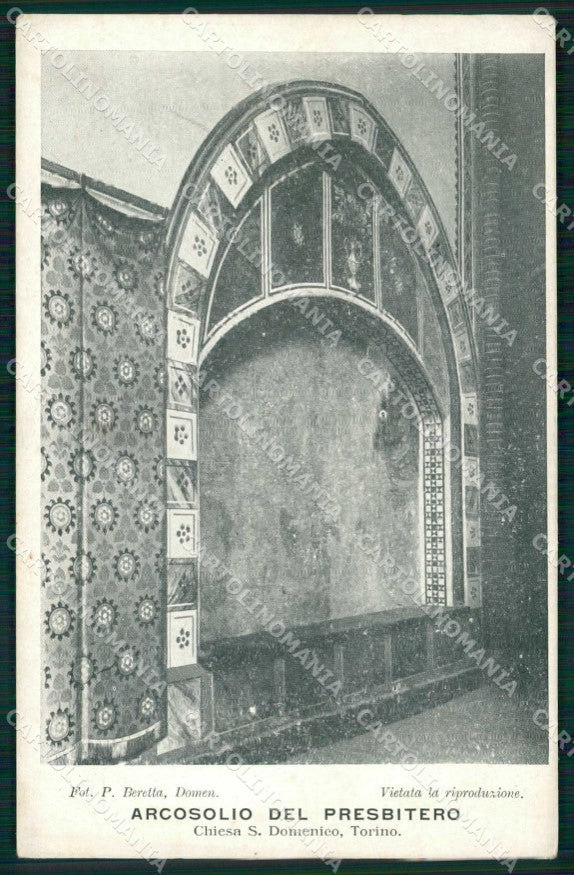 Torino Città Chiesa San Domenico Arcosolio Presbitero cartolina MZ7261 – fronte