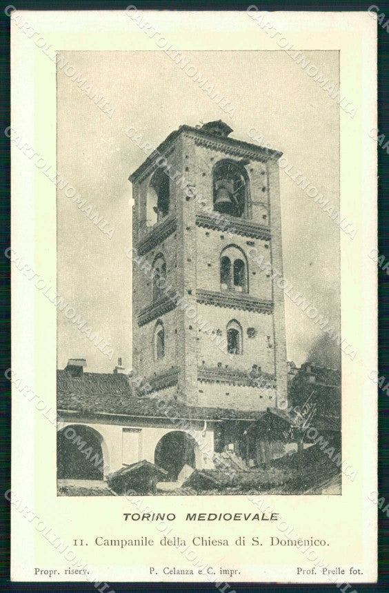 Torino Città Chiesa San Domenico Campanile cartolina MZ7262 – fronte