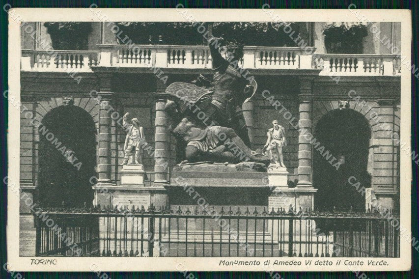 Torino Città Monumento Amedeo VI detto Conte Verde cartolina MZ7264 – fronte