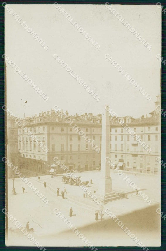 Torino Città Piazza Savoia Tramway Foto cartolina MZ7269 – fronte