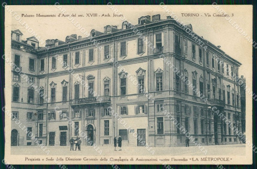 Torino Città Via Consolata Palazzo Monumento d'Arte cartolina MZ7272 – fronte