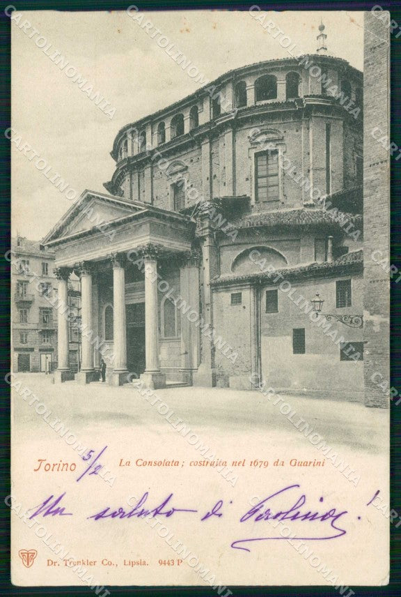 Torino Città Chiesa della Consolata Trenkler 9443 cartolina MZ7282 – fronte