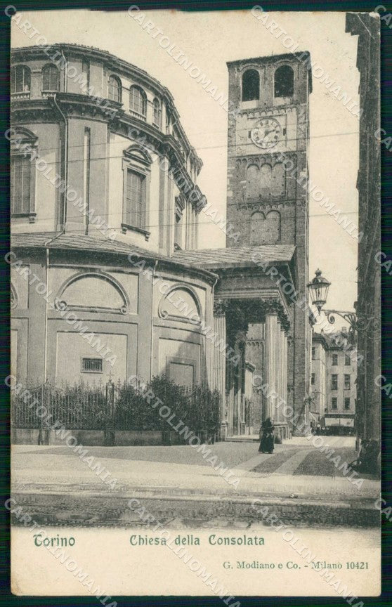 Torino Città Chiesa della Consolata Modiano 10421 cartolina MZ7284 – fronte