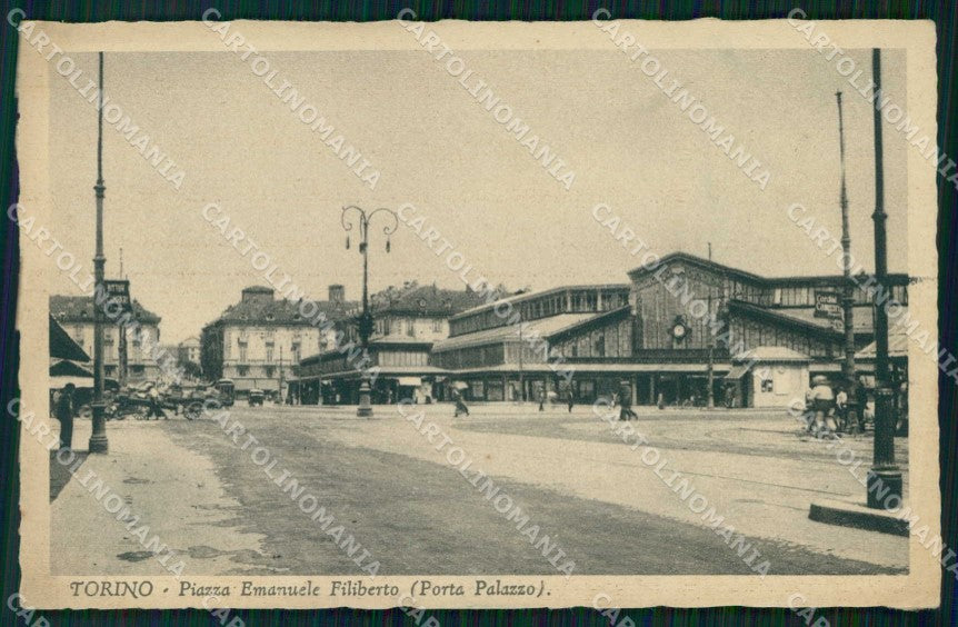 Torino Città Piazza Emanuele Filiberto Porta Palazzo cartolina MZ7304 – fronte