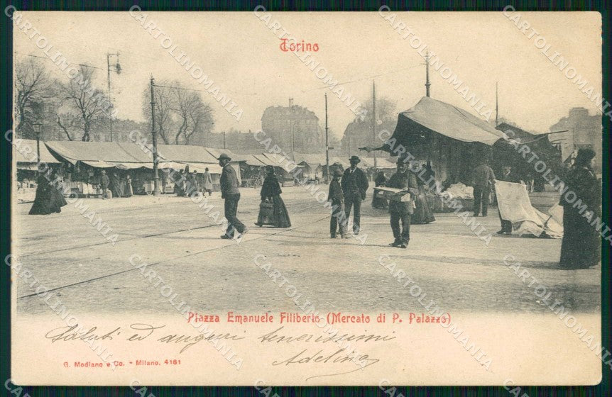 Torino Città Porta Palazzo Mercato Modiano 4161 COLLA cartolina MZ7310 – fronte